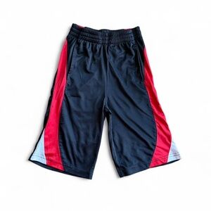 Jumping Beans Boys XL (7X) Athletic Shorts Black Red Mesh